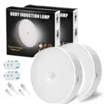 Motion Sensor Light for Home with USB Charging Wireless Self Adhesive LED Body Induction Lamp Sensor Light for Wardrobe Lights with Sensor Night Light for Cupboard Stairs (White)