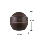 Wooden Cool Mist Humidifier Essential Oil Diffuser with 7 Color LED Night Light USB 130ml - Image 7