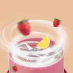 Portable Crusher Juicer With Handle & Straw, USB Rechargeable 6 Blades (420 ML) - Image 6
