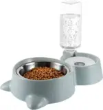 Double Pet Feeding Bowl with Water Dispenser - Image 2