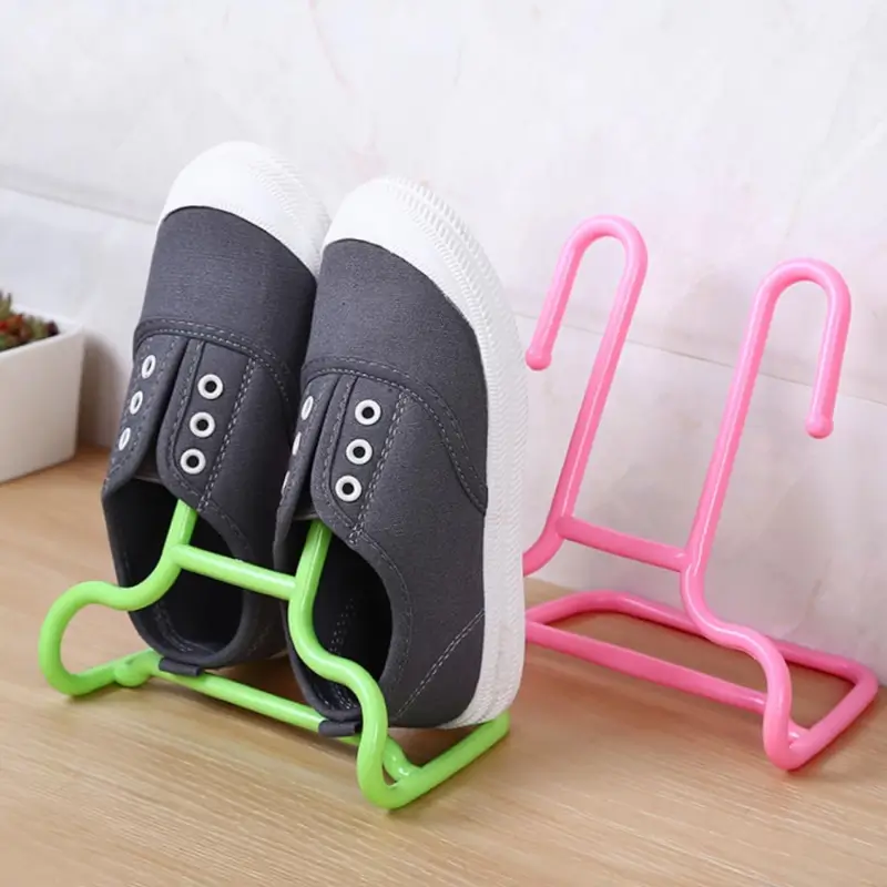 3HR4sy7WsAzZeRwq3hcchC0Z58Yk3mvjYCMN2zBu.webp Multi-Function Shelf Drying Rack Shoe Rack Stand Hanger Shoes Hanging Storage Wardrobe Organizer Rack, Shoe Organizer Stand Closet Shoe Organizer Shoe Holder (2 Pc Set) - Image 1