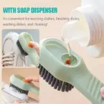 Multifunctional Scrubbing Brush with Liquid Soap Dispenser – Shoe & Clothes Cleaning - Image 5