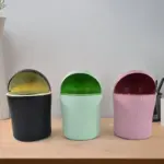 Mini Tabletop Dustbin For Home & Office Ã‚â‚¬â€œ Stylish Swing Lid Desk Waste Bin Compact & Durable Trash Can For Kitchen | Flexible, Easy Release, Kitchen Use - Image 3