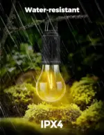 Rechargeable Camping Lights, Waterproof LED Tent Lights with USB Cable, 3 Modes Hanging Camping Lantern, Hanging Lamp for Hiking, Emergency, Camping, Household, Car Repairing(1PCS) - Image 7