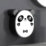 Plastic cute panda soap box wall mounted flip-top drain soap case | no drilling, waterproof - Durable Plastic - Image 2