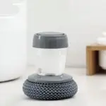 Soap Dispensing Dish Brush (1 Pc): Palm Brush, Kitchen Cleaning - Image 2