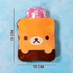 Brown Panda Print small Hot Water Bag with Cover for Pain Relief, Neck, Shoulder Pain and Hand, Feet Warmer, Menstrual Cramps. - Image 4