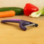 Supermom Dual Tone Peeler with Ultra-Sharp Stainless Steel Blade – Ergonomic Fruit & Vegetable Skin Peeler for Kitchen - Image 2
