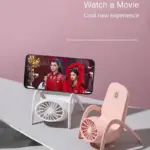Portable Mobile Phone Holder Fan Personal Fan Multi- Function Fan Handheld Charging Fan (Battery Not Include) - Image 3