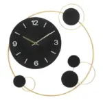 FK Metal Decorative Round Iron Metal Clock for Living Room, Bedroom, Office - Image 3
