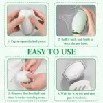 Portable Reusable Washable Lint Roller Ball for Clothes, Lint Remover for Clothes Lynch Remover Ball Gel Lint Roller for Clothes Dust Pet Hair Fur Remover. - Image 9