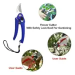 Garden Shears Pruners Scissor for Cutting Branches, Flowers, Leaves, Pruning Seeds - Image 4