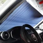 Retractable Long Foldable Windshield Sun Shade for Car (1 Set) ( default, Standard ).