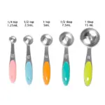 Stainless Steel Measuring Spoon Combo for Dry or Liquid/Kitchen Gadgets for Cooking & Baking Cakes/Measuring Cup Set Combo with Handles - Image 4