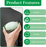 Portable Reusable Washable Lint Roller Ball for Clothes, Lint Remover for Clothes Lynch Remover Ball Gel Lint Roller for Clothes Dust Pet Hair Fur Remover. - Image 4