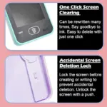2 in 1 LCD Writing Tablet Pencil Case for Kids with Stylus and One Key Erase Digital Doodle Writing Board School Pencil Box (Multicolor) - Image 7