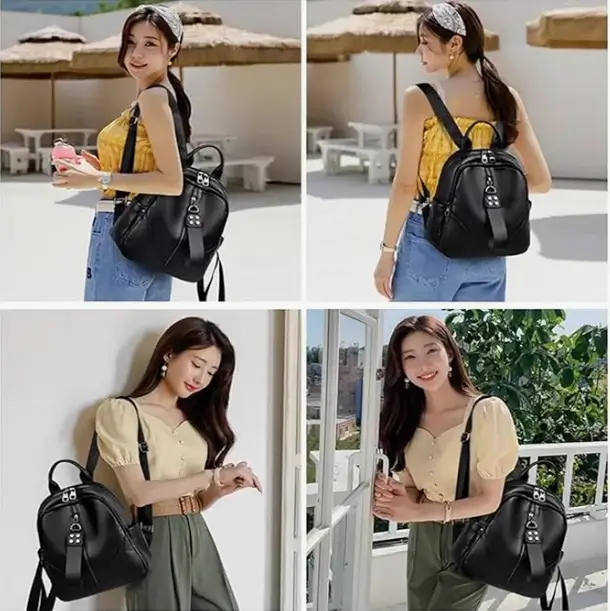 CsA7XifxjlfnHFTduUGOgh8iZTS4ToOVtHUtpIzD.webp Leather Camera Backpack – Dual Compartment Solid Pattern - Image 1