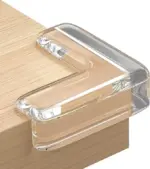 Pack of 12 pcs Silicon Corner Protector for Sharp Edges, Edge Protector for Furniture, Table Corner Guards for Sharp Edges, Baby Proofing Edge & Corner Guards (12 pcs, Transparent)