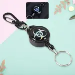 Safety Anti-Lost Retractable Keychain with Steel Wire  Compact & Durable - Image 4