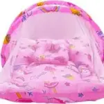 Pink Cotton Mosquito Net for Newborns
