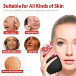 Face ice roller | Ice Roller For Face | Ice roller for face massager | Face Ice Treatment Reduce Face swelling and under eye puffiness (Black) - Image 2