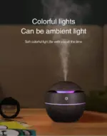 Wooden Cool Mist Humidifier Essential Oil Diffuser with 7 Color LED Night Light USB 130ml - Image 4