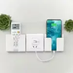 Pack of 2 Multi-Purpose Wall Mobile & Remote Stand Holders | Wall-Mount Hanging Type | Mobile Charging & Organization (White). - Image 4