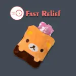 Brown Panda Print small Hot Water Bag with Cover for Pain Relief, Neck, Shoulder Pain and Hand, Feet Warmer, Menstrual Cramps. - Image 5