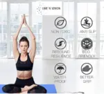 4MM YOGA MAT ENVIRONMENT FRIENDLY, EASY TO CARRY WITH CARRY STRAP - Image 4