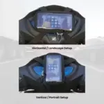 Bikeerz Mobile Holder Pouch for Scooty & Bikes – Rain Resistant Zip Mount - Image 3