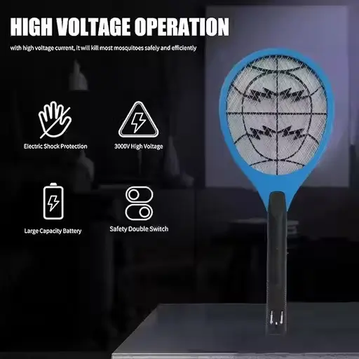 IUUN5xukDAvhHchEOy1cZV8vW1mHT4lrZ3xTdxVk.webp Suzolight Mosquito Racket – Fly Swatter, Plastic, Pack of 1 - Image 1