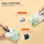 Mini Bag Sealer, 2 in 1 Seal & Cutter Heat Sealers, TYPE-C USB Charging Portable Bag Reseller, Handle Food Sealer, Sealing Machine for Food Storage Plastic Bags Snacks Keep Food Fresh - Image 2