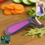 Supermom Dual Tone Peeler with Ultra-Sharp Stainless Steel Blade – Ergonomic Fruit & Vegetable Skin Peeler for Kitchen