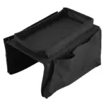 Sofa Arm Rest Hanging Storage Bag, Storage Bag for Sofa Ideal for Sorting Magazines iPad Books (Black) - Image 4