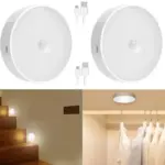 Motion Sensor Light for Home with USB Charging Wireless Self Adhesive LED Body Induction Lamp Sensor Light for Wardrobe Lights with Sensor Night Light for Cupboard Stairs (White) - Image 7