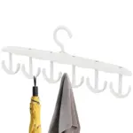 Tank Top Hanger, 12-Hook Space Saving Hanger, Capacity Rotatable Wood Space Saving Hanger Closet Organizers and Storage for Dorm & Apartment for Tank Top - Image 5