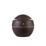 Wooden Cool Mist Humidifier Essential Oil Diffuser with 7 Color LED Night Light USB 130ml - Image 2