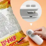 Mini Bag Sealer, 2 in 1 Seal & Cutter Heat Sealers, TYPE-C USB Charging Portable Bag Reseller, Handle Food Sealer, Sealing Machine for Food Storage Plastic Bags Snacks Keep Food Fresh - Image 5