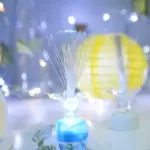 Set of 3 Multi Color LED Fiber Optic Flower Night Lamp Decorative Table Light for Bedroom, Home Decor, Party and Festival Lighting - Image 4