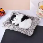 Cute Dashboard Decorative Sleeping Cat – Car Interior & Table Decor with Sound Effect - Image 2
