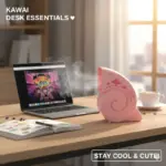 Desktop USB Mini Fan – Cute Bright Color - Image 3