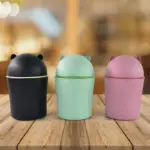 Mini Tabletop Dustbin For Home & Office Ã‚â‚¬â€œ Stylish Swing Lid Desk Waste Bin Compact & Durable Trash Can For Kitchen | Flexible, Easy Release, Kitchen Use - Image 6