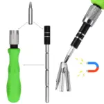 32-in-1 Mini Screwdriver Bits Set with Magnetic Flexible Extension Rod - Image 3