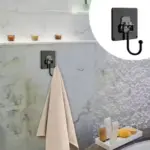 10PC Self Adhesive Wall Sticker Hooks – Stainless Steel, No-Drill - Image 4