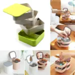 4 Layers Jewelry Box, 360 Degree Rotating Jewelry Box, Jewelry and Earring Organizer Box, Accessory Storage Box - Image 5