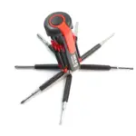 8-in-1 Multi-Tool Screwdriver with LED Flashlight Compact and Portable