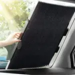 Retractable Long Foldable Windshield Sun Shade for Car (1 Set) ( default, Standard ).