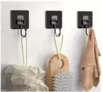 10PC Self Adhesive Wall Sticker Hooks – Stainless Steel, No-Drill - Image 2