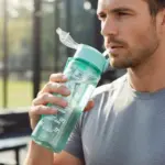 Motivational Water Bottle With Time Marker And Flip Top Lid Ã‚â‚¬â€œ Large Leakproof Drinking Bottle With Straw And Carry Strap For Gym | Reusable, Leakproof, Portable, Daily Use - Image 3