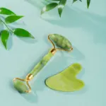 Gua Sha Stone and Anti Aging Jade Roller Massager for Face Massage Natural Face Skincare Massager & Face Roller Massager for Women | Face Shaper Jade Roller and Gua Sha Set for Glowing Skin - Image 7
